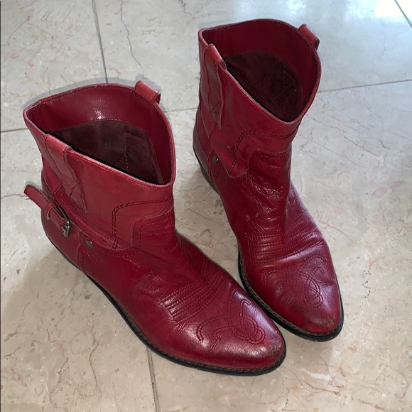 Red Cowboy Boots - Picture 1 of 5